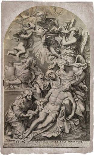 Оплакування мертвого Христа. 1694 (надрукована 1718).