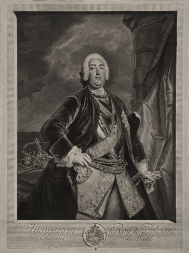 Portrait of Polish King Augustus III.