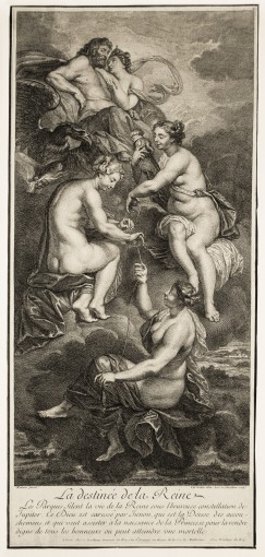 The fate of the Queen. 1710.