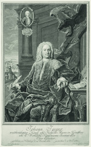 Portrait of Johann Jaeger, a merchant from Hirschberg. 1752.