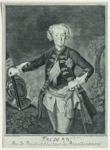 Portrait of King Frederick II of Prussia. 1740.