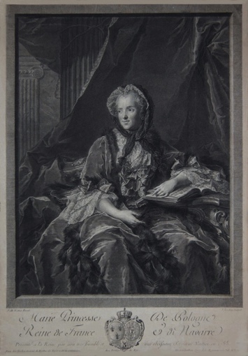 Портрет Марії Лещинської, королеви Франції. 1755.