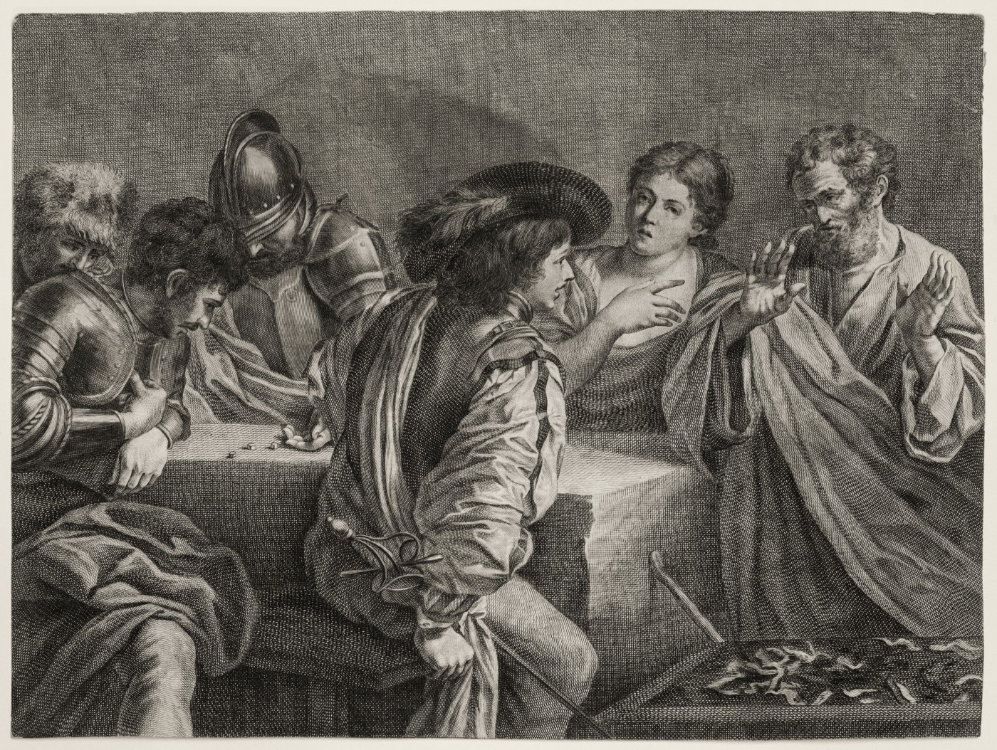 Зречення апостола Петра (Le Reniement de St. Pierre). Бл. 1754.