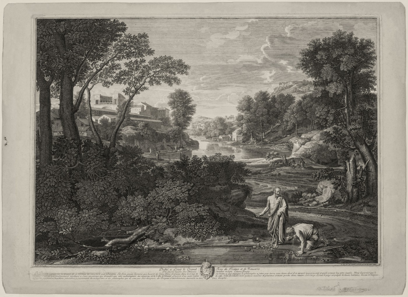 Пейзаж з Діогеном. 1701.