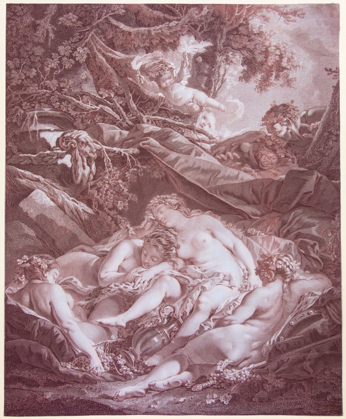 Сплячі вакханки (Les Bacchantes endormies). 1764.