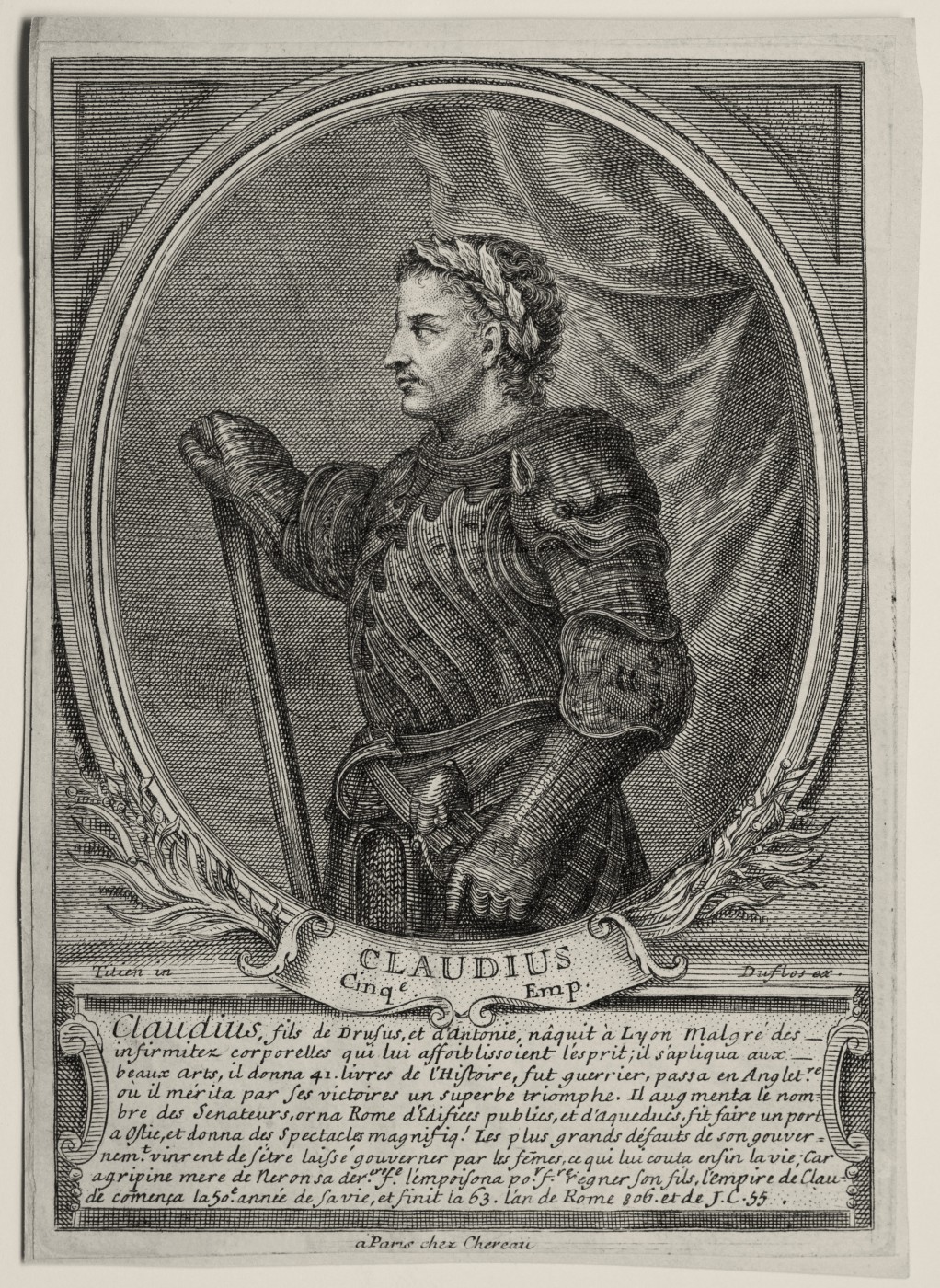 Claudius, Roman emperor.