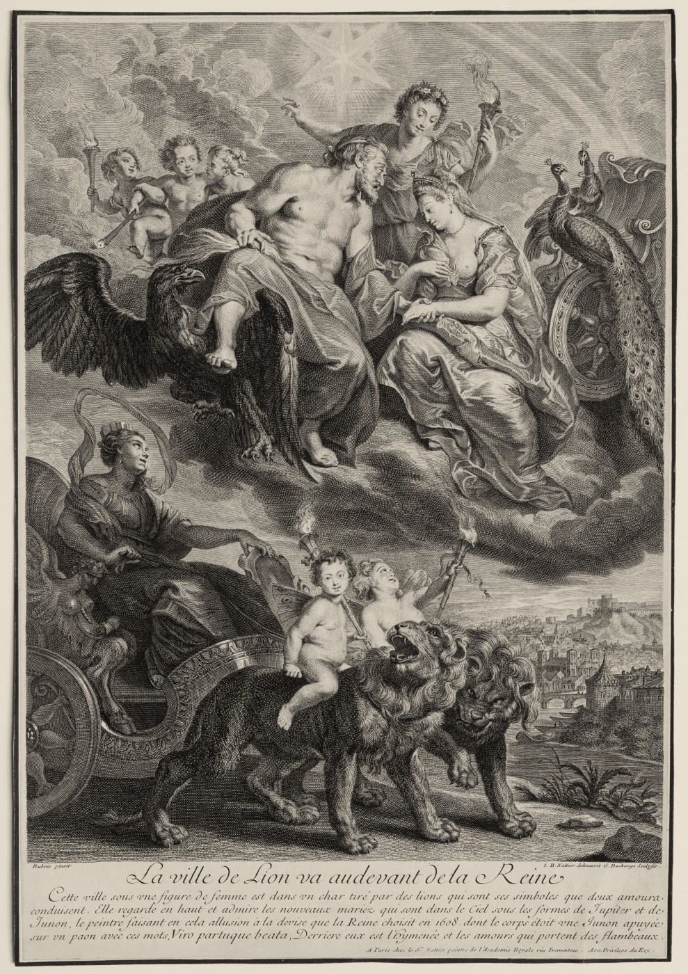 Зустріч Марії Медічі та Генріха IV в Ліоні. 1710.