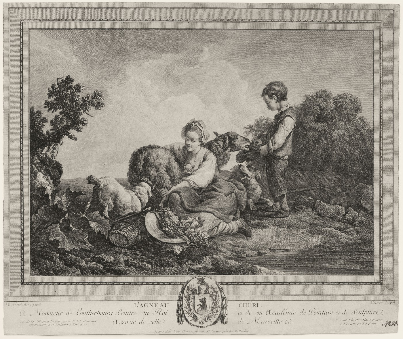 Favorite lamb. 1771.