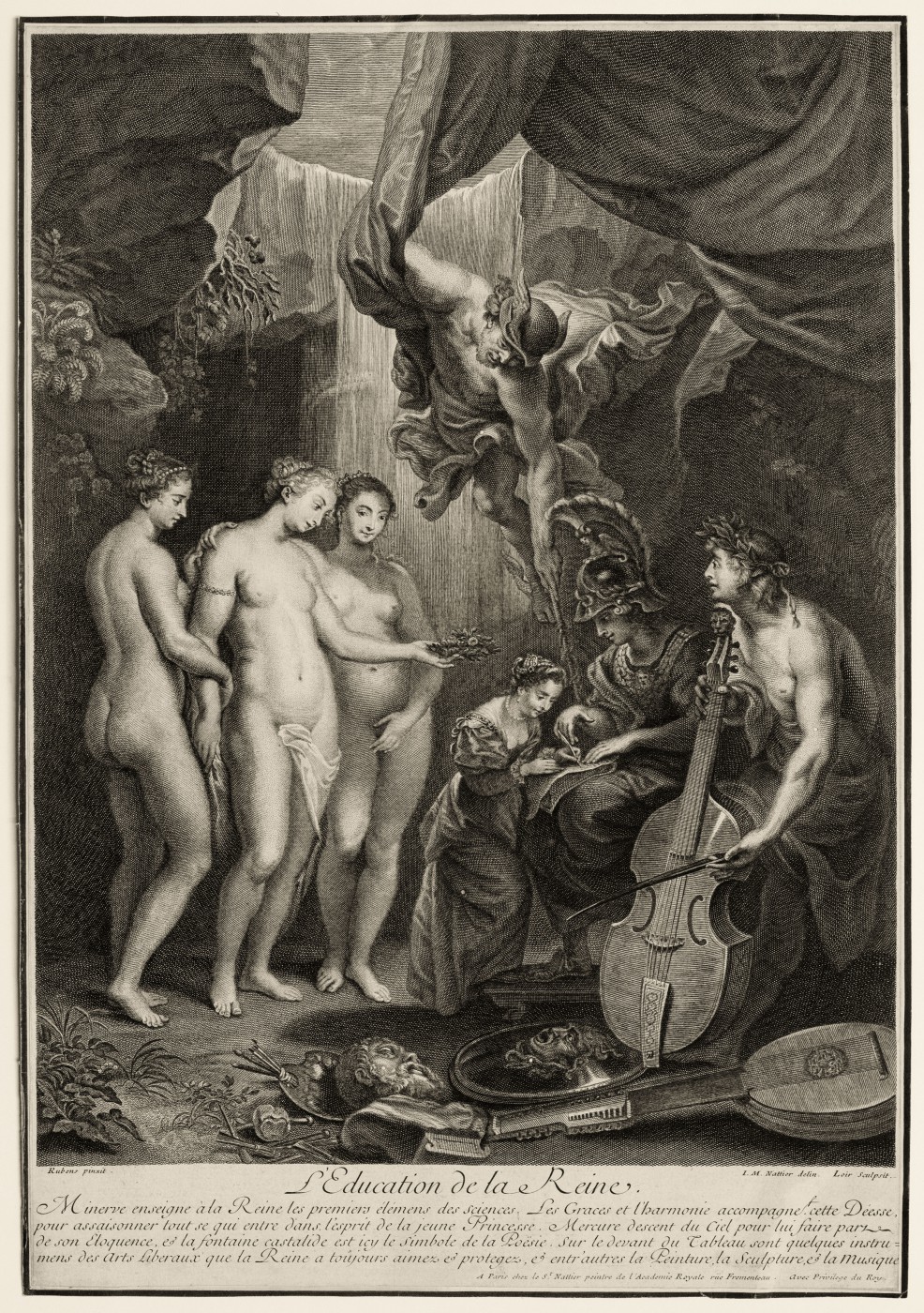 Освіта королеви. Бл. 1710.