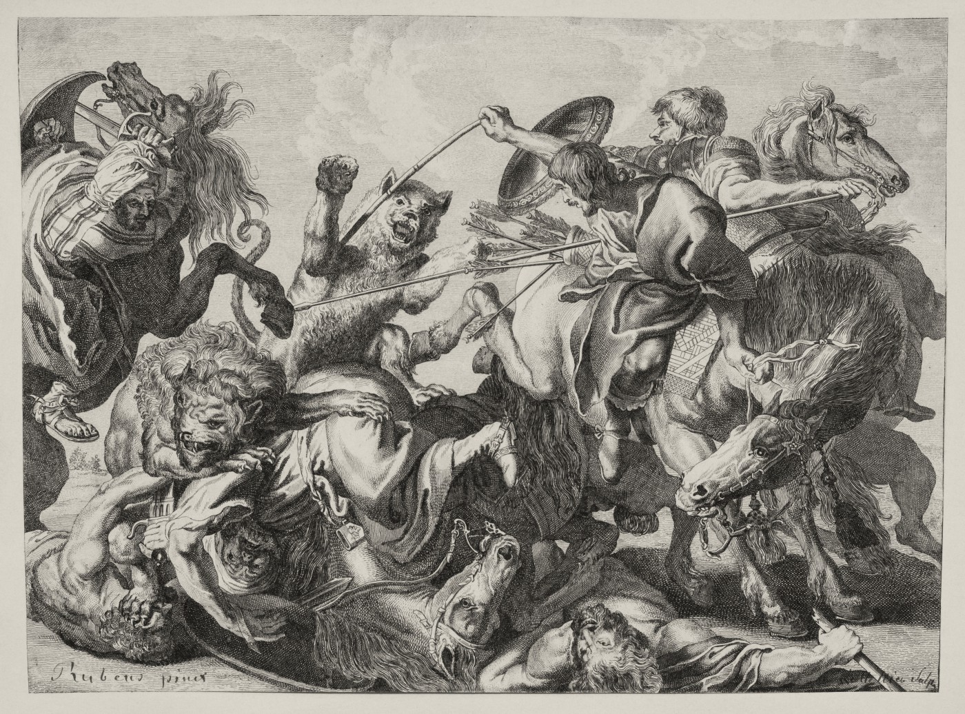 Полювання на левів (Chasse au lion). 1772.