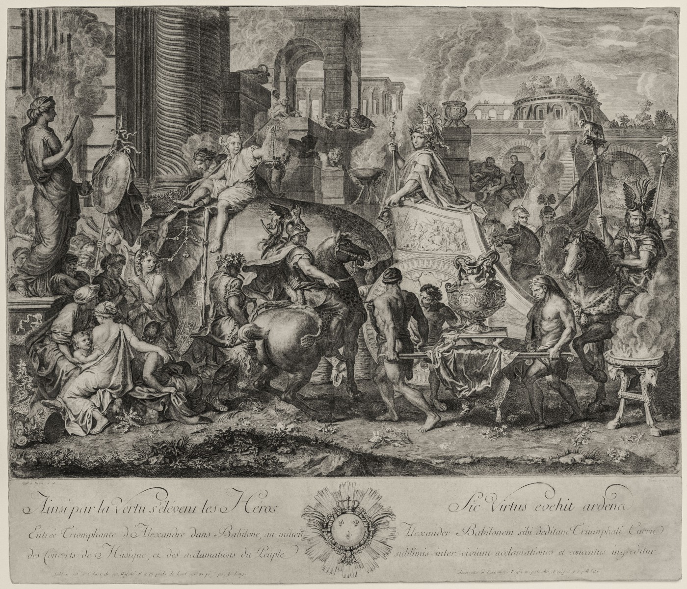 Alexander the Great's triumphal entry into Babylon.