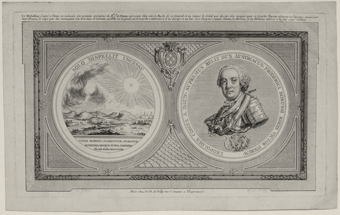 Medal in honor of Field Marshal Leopold Daun. 1758.