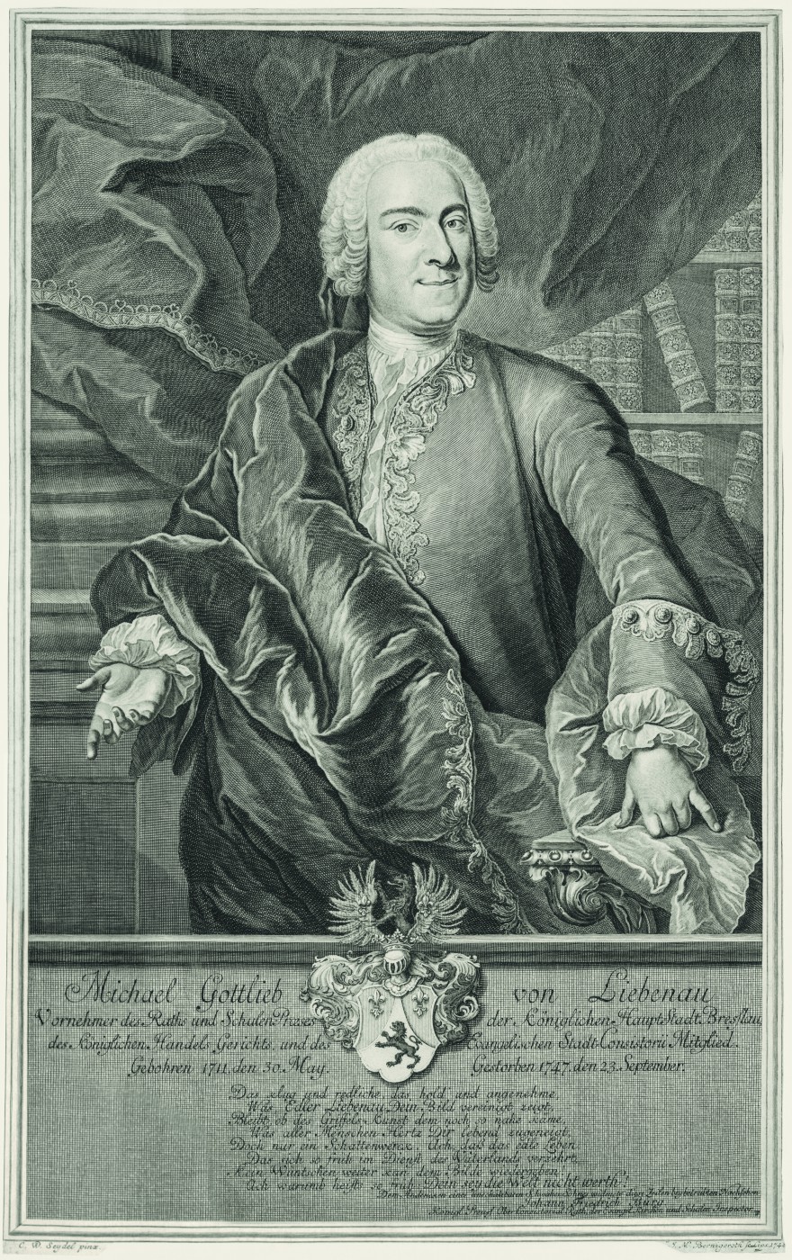 Portrait of Counsellor Michael Gottlieb von Liebenau. 1748.