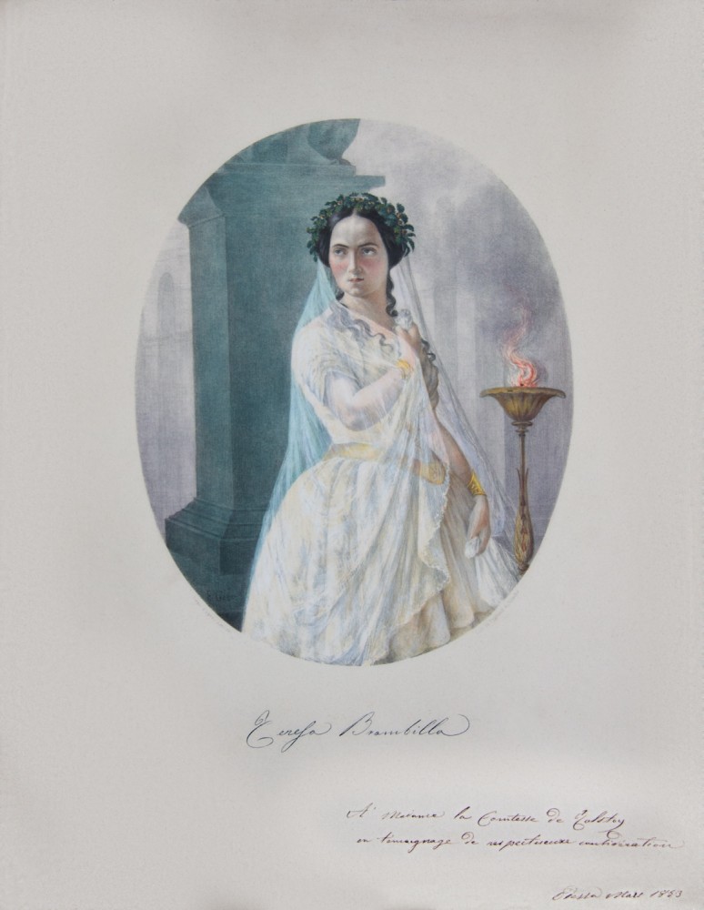 Портрет Терези Брамбілли у ролі Норми. 1852-1853.