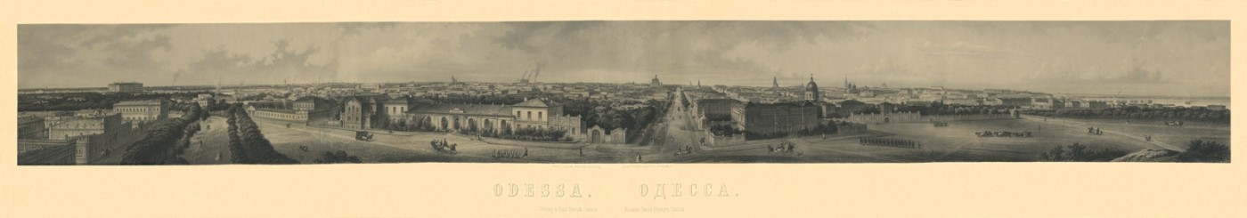 Одеса. Вид міста з боку Зовнішнього бульвару. 1880-ті.