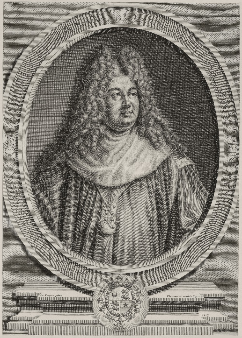 Portrait of Jean-Antoine de Mesmes, Comte d'Avaux. 1713.