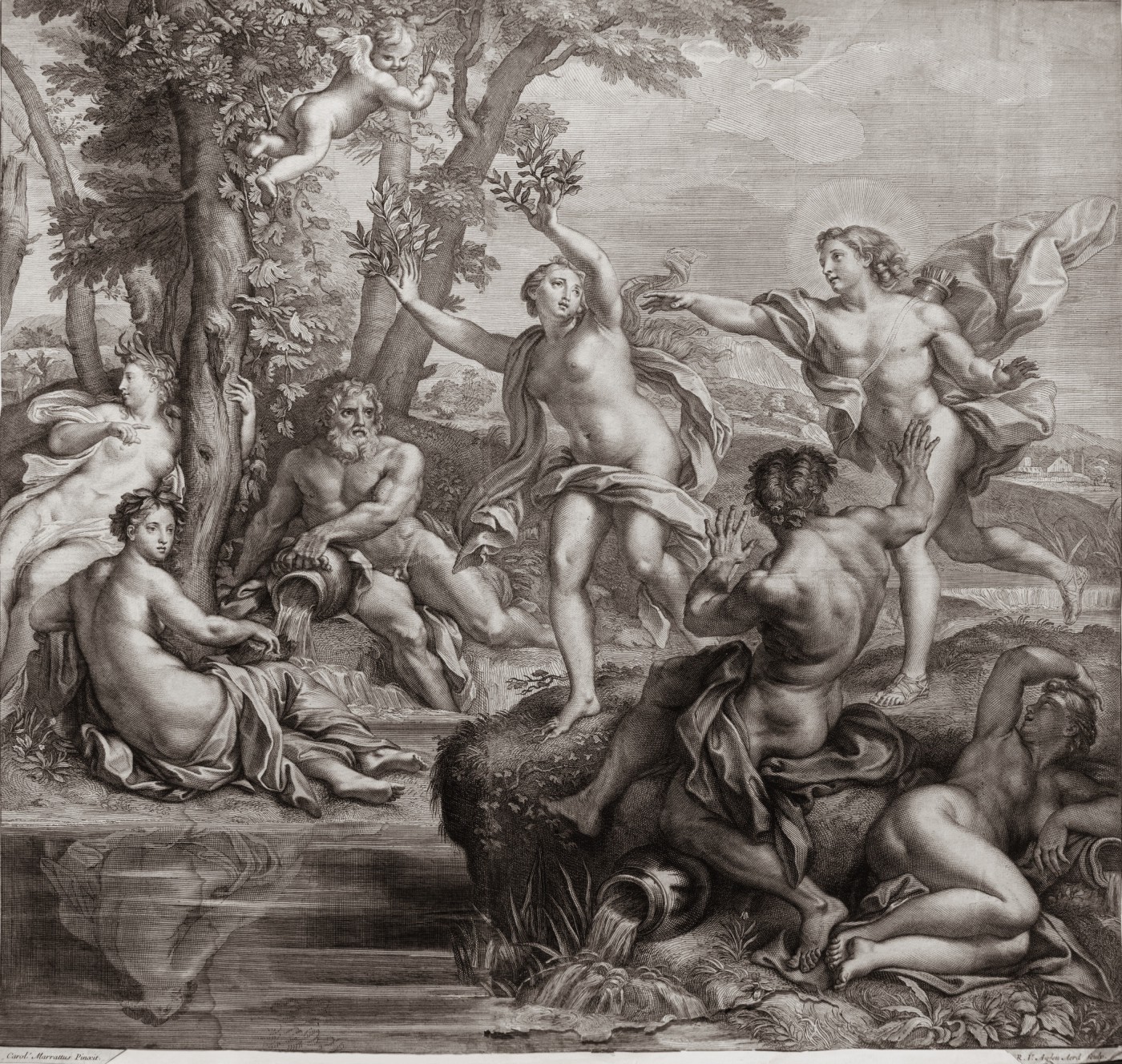 Apollo and Daphne. 1685–1704.