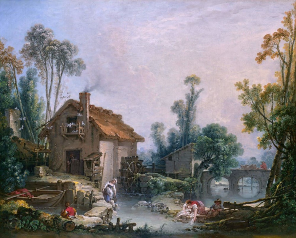 Краєвид з водяним млином. 1755