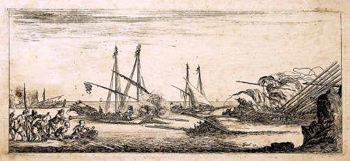 A naval Battle. Ca. 1641.