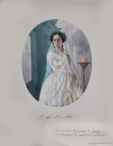 Portrait of Teresa Brambilla as Norma. 1852-1853.