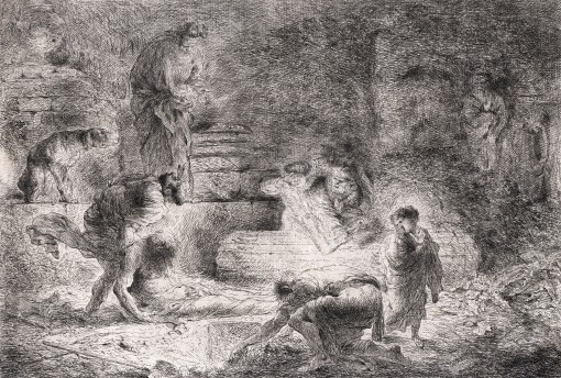 Tobiah burying the Dead. 1647–1651.