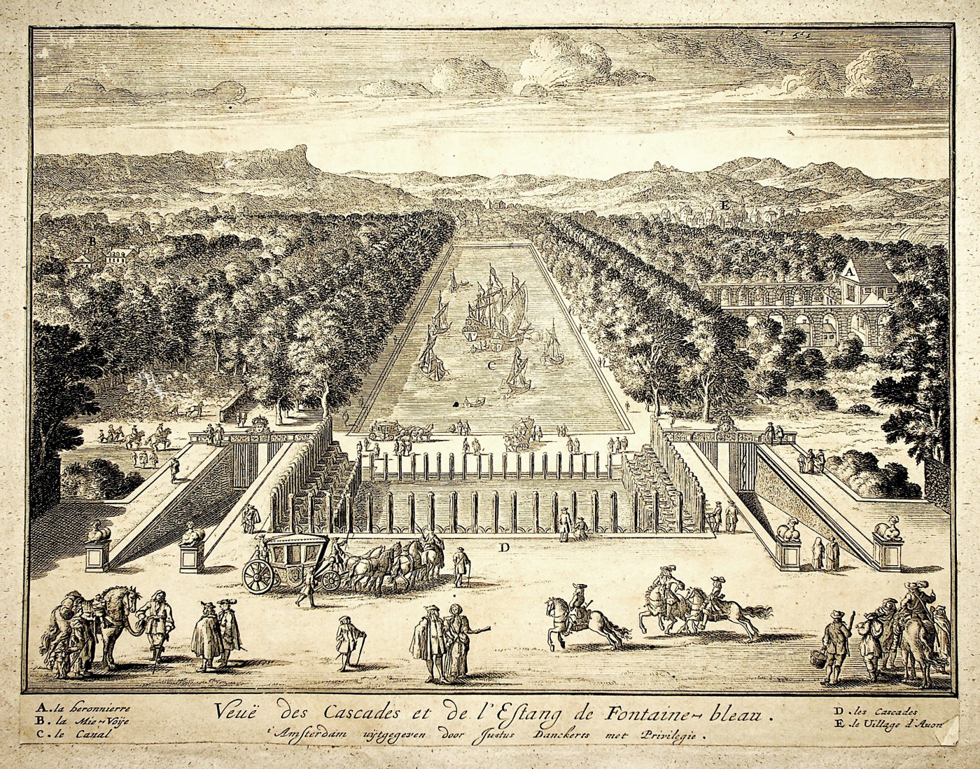 Краєвид на каскади та ставок у Фонтенбло. Бл. 1690.