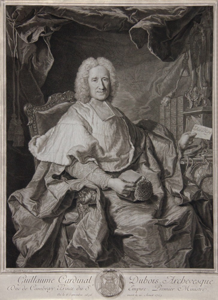 Portrait of Cardinal Guillaume Dubois. 1724.