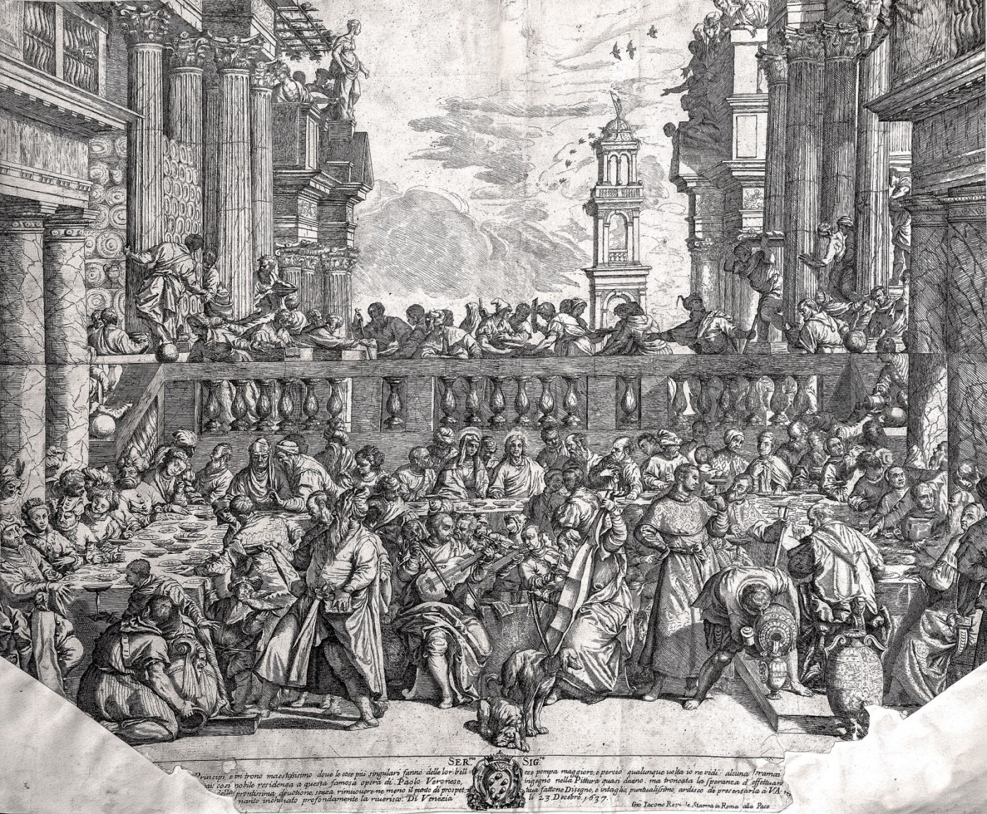 Marriage in Cana of Galilee. 1637