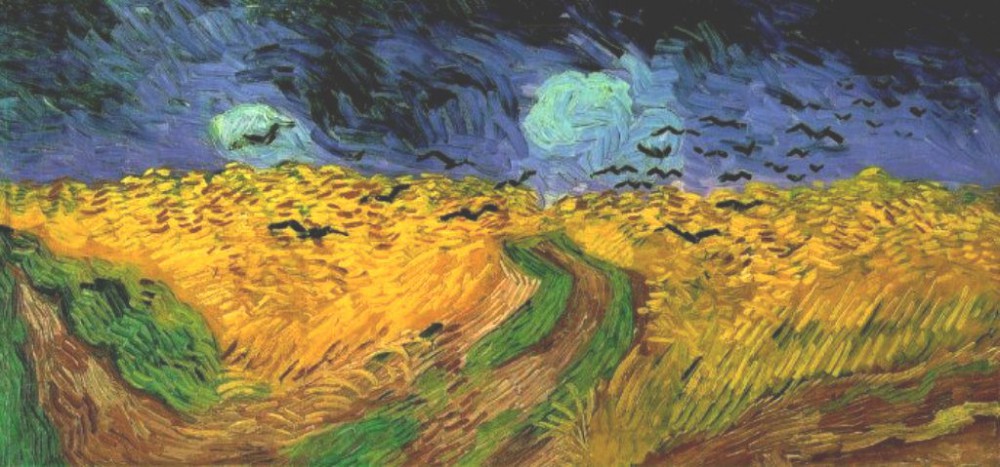 Пшеничне поле з круками. 1890
