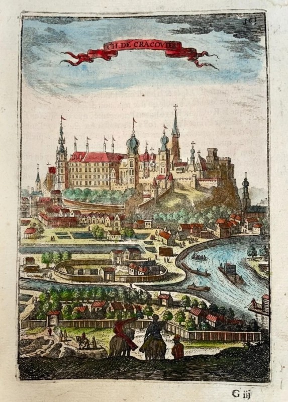 Вид Кракова за «Хронікою світу» Гартмана Шедля, виданою в Нюрнберзі 1493 р., факсиміле гравюри. Районний музей в Торуні